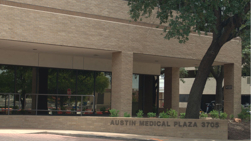 Exterior of Central Austin ENT building